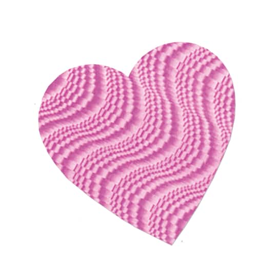 Beistle 8.5" Pink Embossed Foil Heart Cutouts, 6ct.